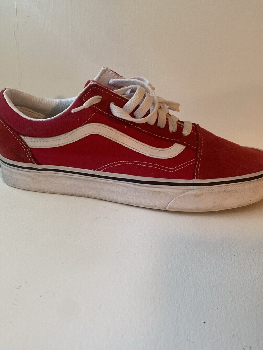 Vans Old Skool Racing Red | Womens 9.5 | Mens 8